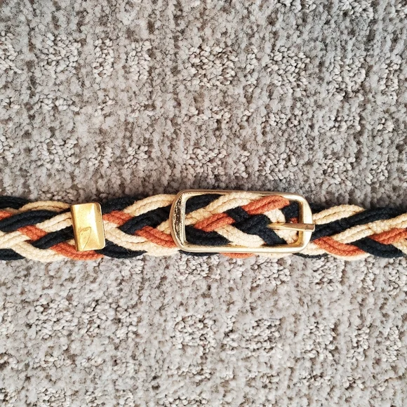 Vintage braided fabric belt - Picture 3 of 8